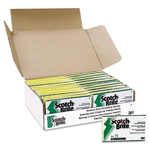 Scotch-Brite Scrubbing Sponges  
Medium Duty  
Trabajo Medio  
Fregar de  
3M  
Esponja para Trabajos Medianos  
Scotch-Brite  
No. 74  
3M