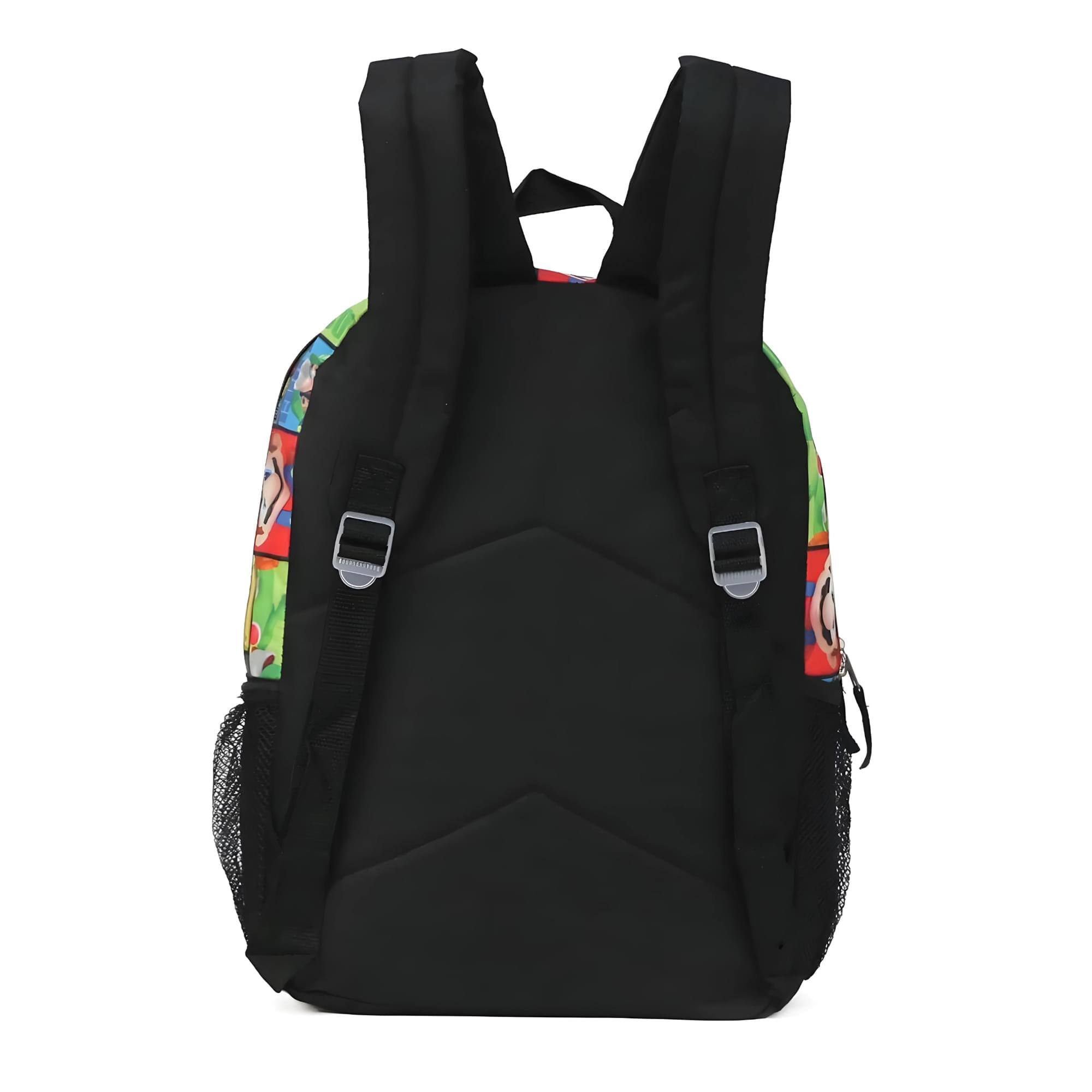 Alt View 2. Bioworld - Super Mario Square Block Print 16 Inch Backpack - Red.