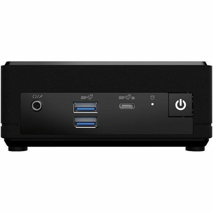 Alt View 2. MSI - MSI Cubi N ADL-005US NUC Form Factor Min PC - Intel Pentium N200 - 4 GB - 128 GB HDD - WIN 11 PRO - MSI Cubi NUC PC is - Black.