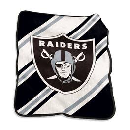 Logo Brands - Las Vegas Raiders 50" x 60" Raschel Stripe Throw Blanket - Multicolor