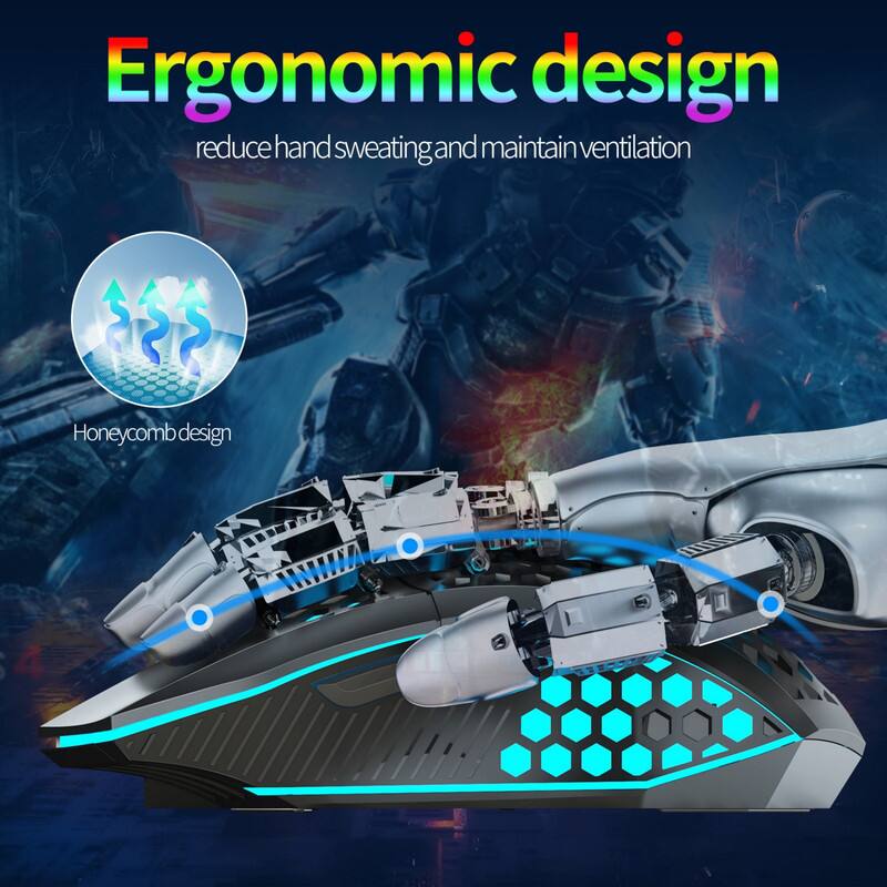 Ergonomic design  
reduce hand sweating and maintain ventilation  

Honeycomb design