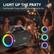 LIGHT UP THE PARTY Dazzling light modes create a marvelous party vibe. -/ I Tronsmart