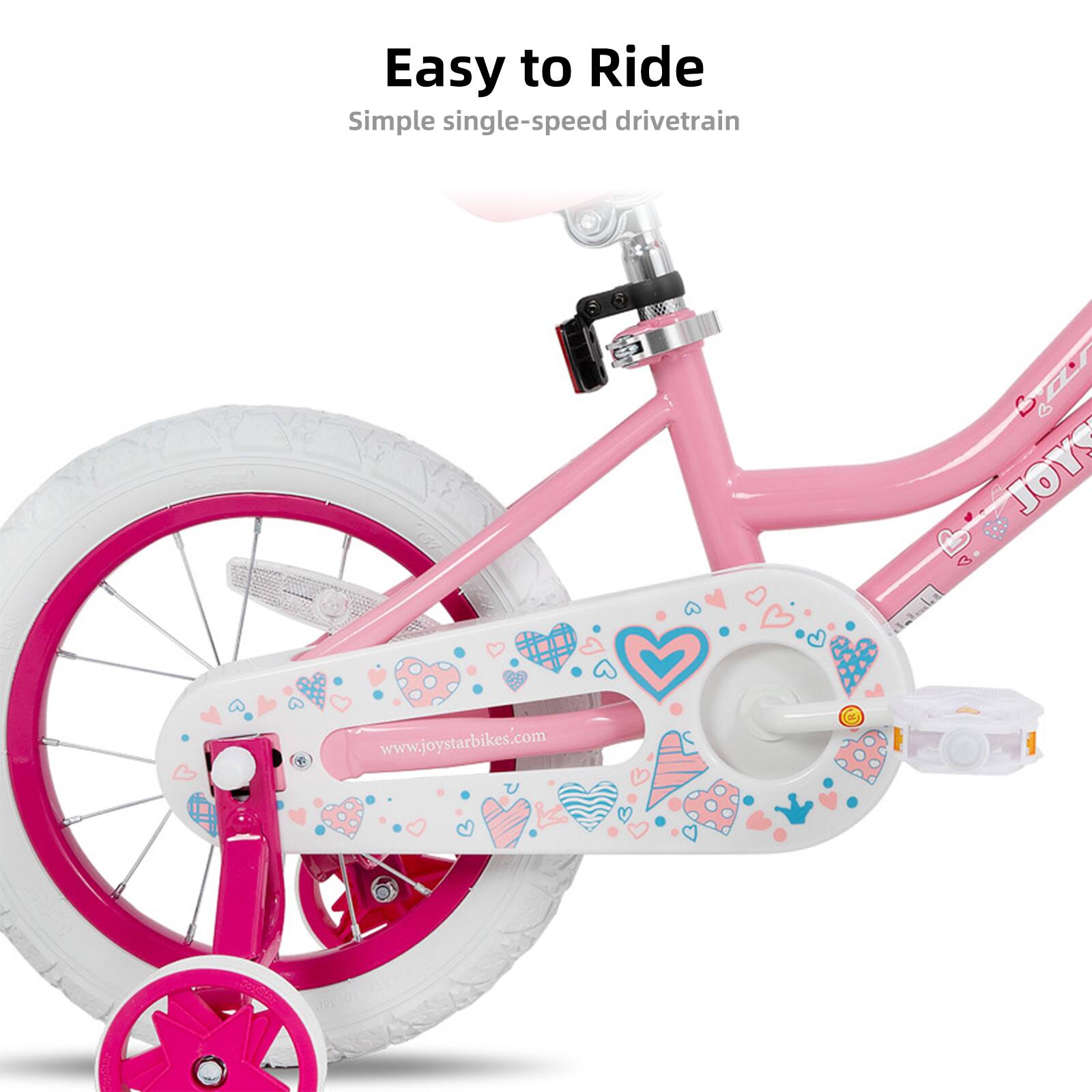 Easy to Ride  
Simple single-speed drivetrain  
www.joystarbikes.com