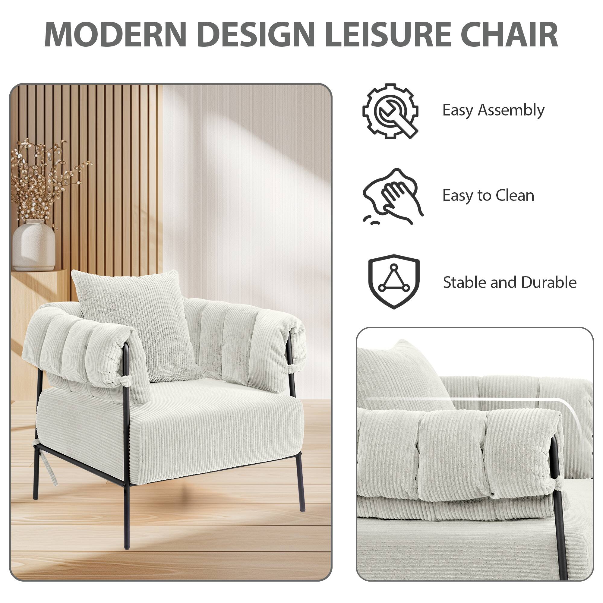 MODERN DESIGN LEISURE CHAIR

- Easy Assembly
- Easy to Clean
- Stable and Durable