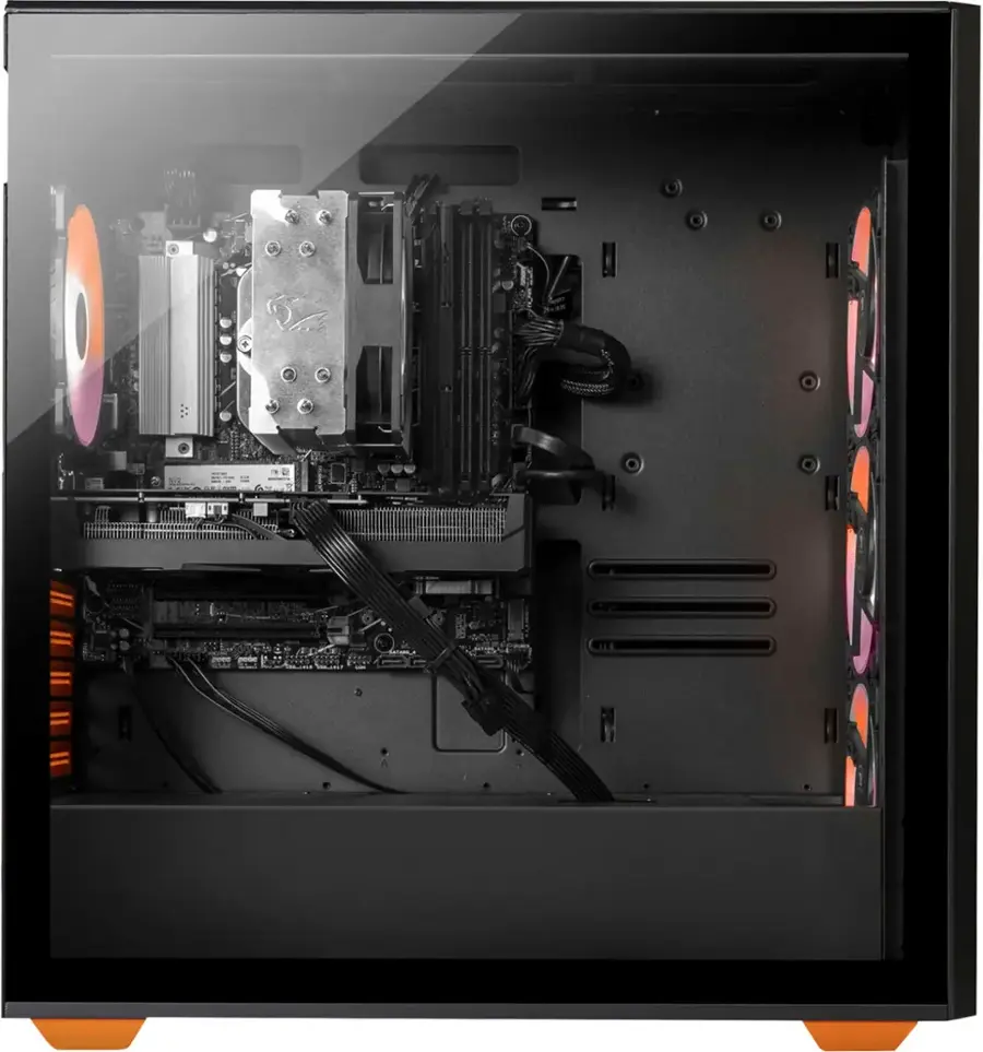 iBUYPOWER Scale Gaming Desktop PC AMD Ryzen 5 5500 AMD Radeon RX 6400 ...
