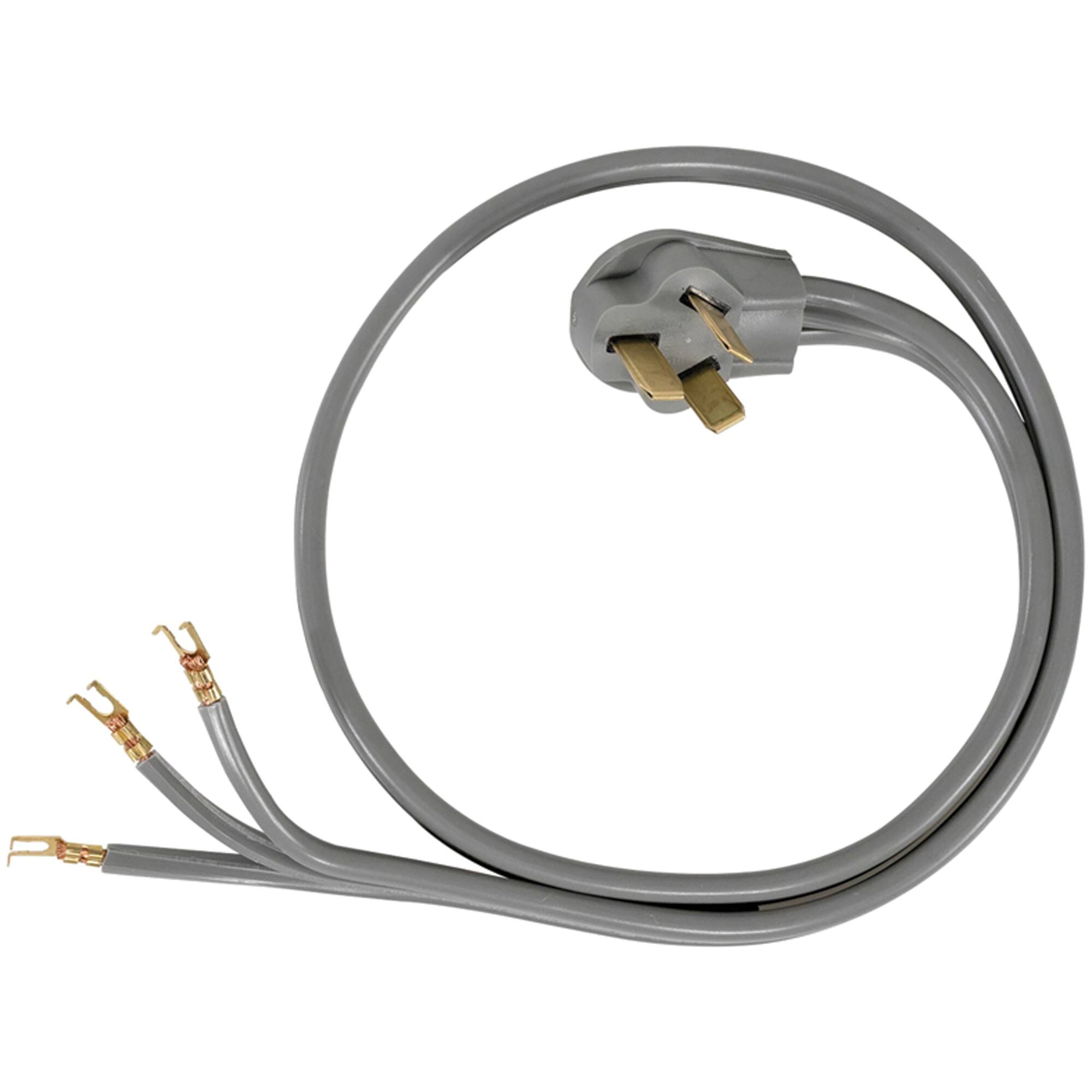 Alt View 2. Certified Appliance Accessories - 3-Wire Open-End-Connector 50 Amp Range Cord 4 ft.