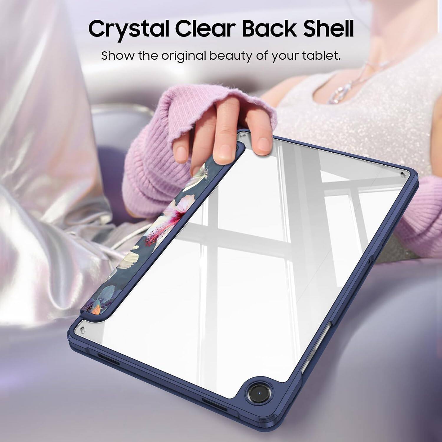Crystal Clear Back Shell  
Show the original beauty of your tablet.