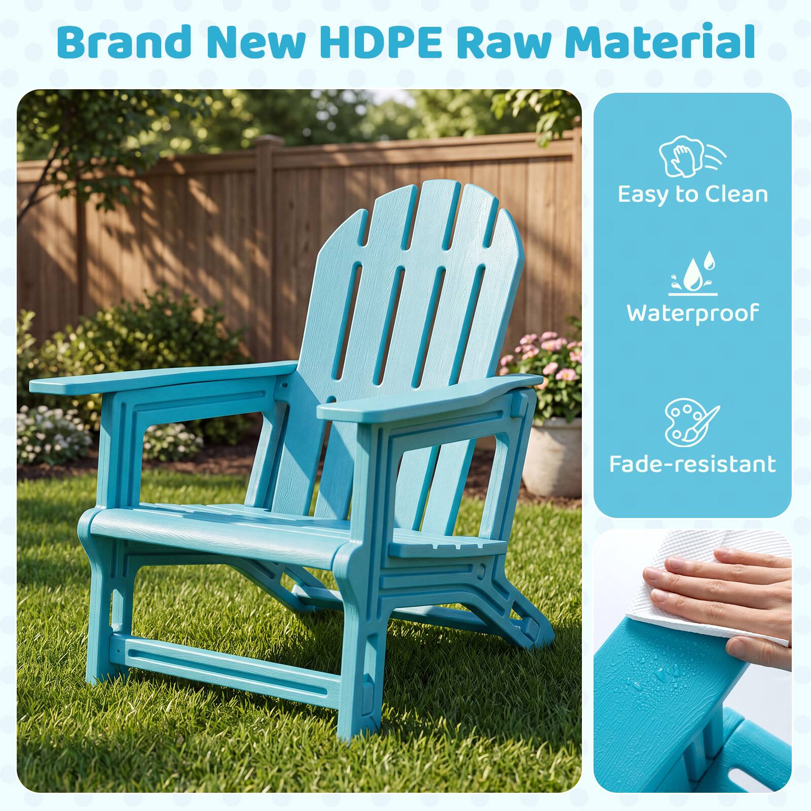 Brand New HDPE Raw Material

- Easy to Clean
- Waterproof
- Fade-resistant