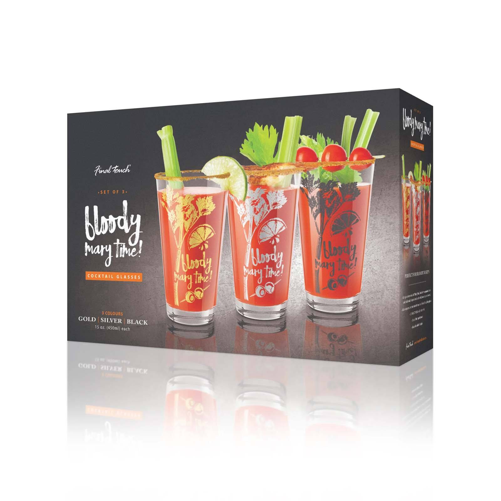 Fanol Touch SET OF 3. Lively time! may COCKTAIL GLASSES

Very Barg tave!
Unry way tore!
Ward Mury the!
beforgh 
3 COLOURS GOLD SILVER BLACK 15 OZ. (450ml) each

CORD SILVER BLACK