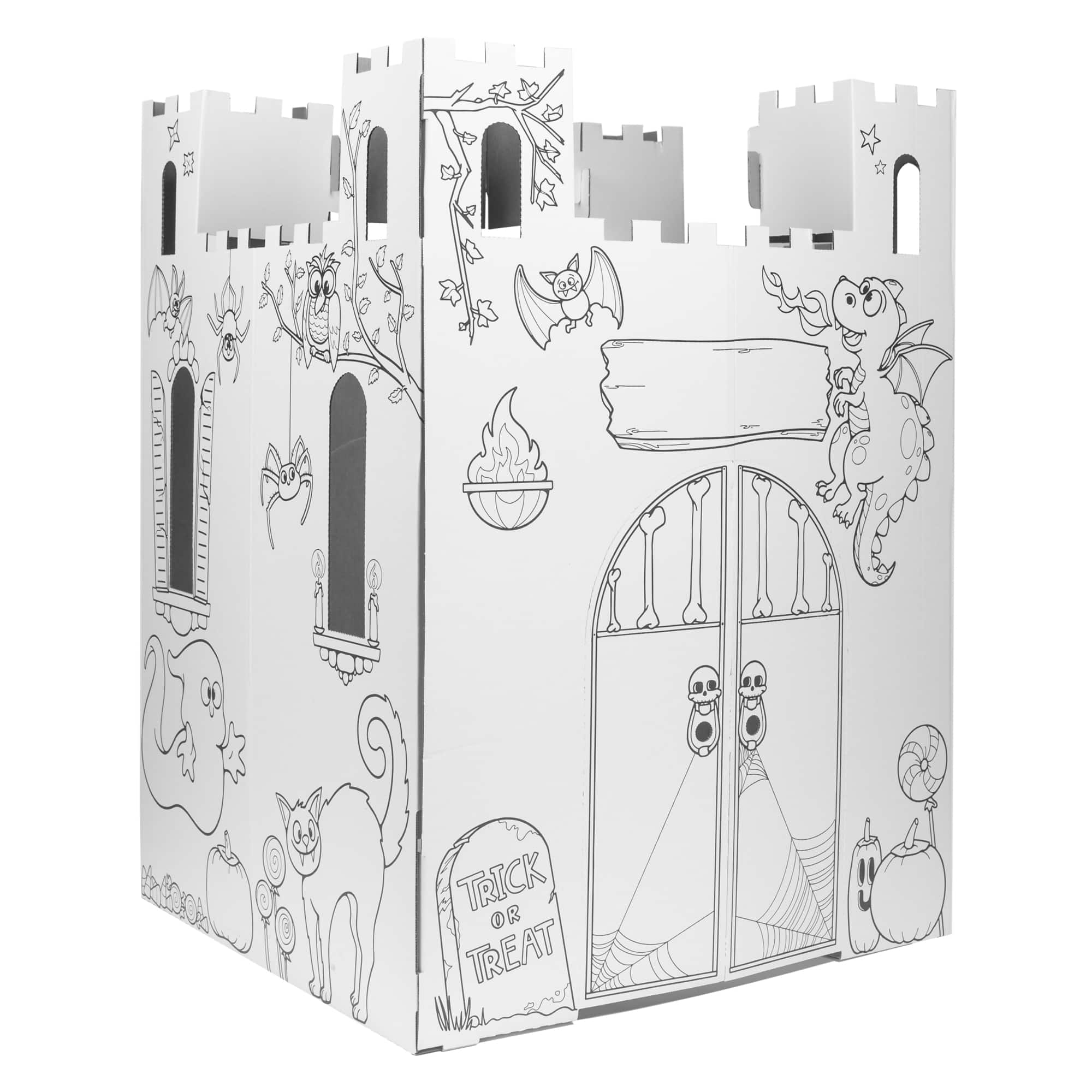 Easy Playhouse Haunted Castle Kids Art & Craft For Indoor & Outdoor Fun 