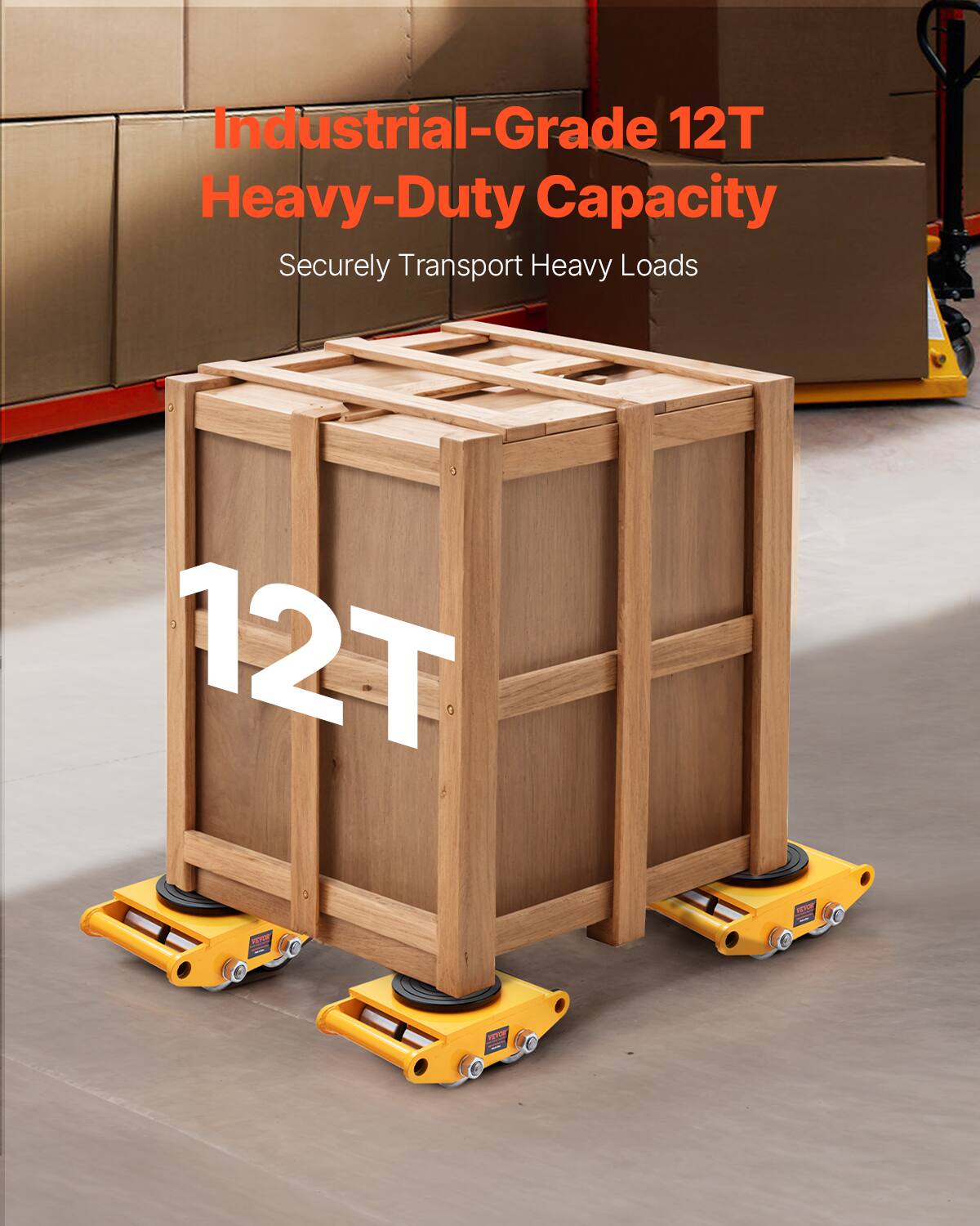 Industrial-Grade 12T Heavy-Duty Capacity  
Securely Transport Heavy Loads  
12T