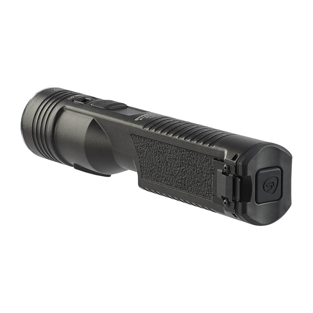 Back. Streamlight - Streamlight 78104 Stinger 2020 Rechargeable Flashlight with 12V DC 1 Holder Charger, Black - Black.