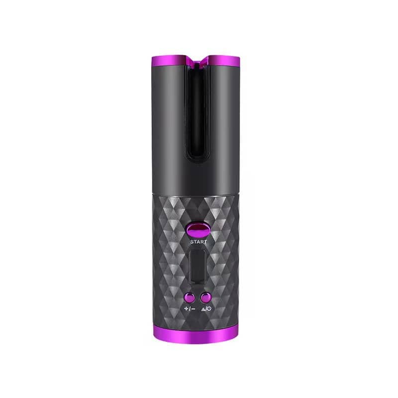 Cluzine - Cordless Automatic Hair Curler, Anti-Tangle, 6-Temp Control, USB Rechargeable, 360° Rotating