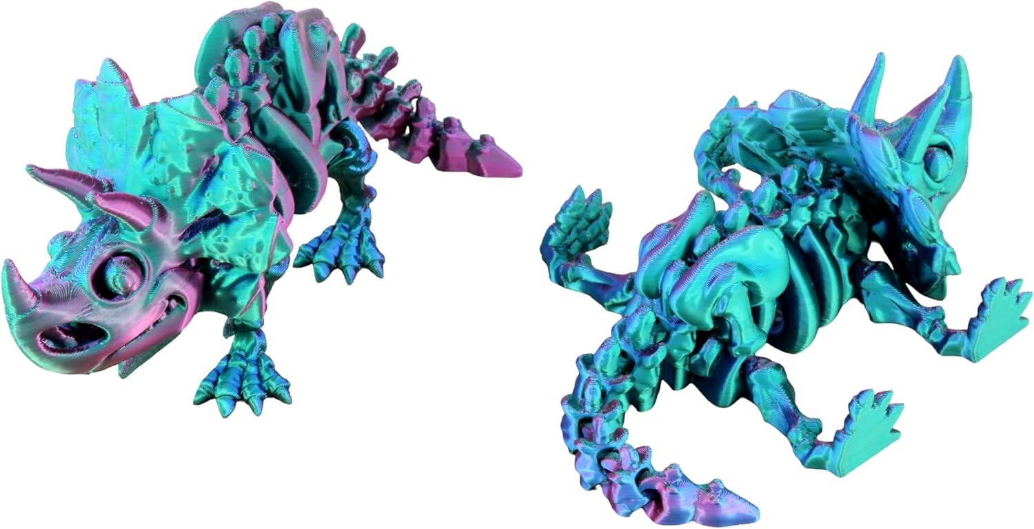 JuzToys 5PCS 3D Printed Dinosaur Skeletons T Rex Triceratops ...