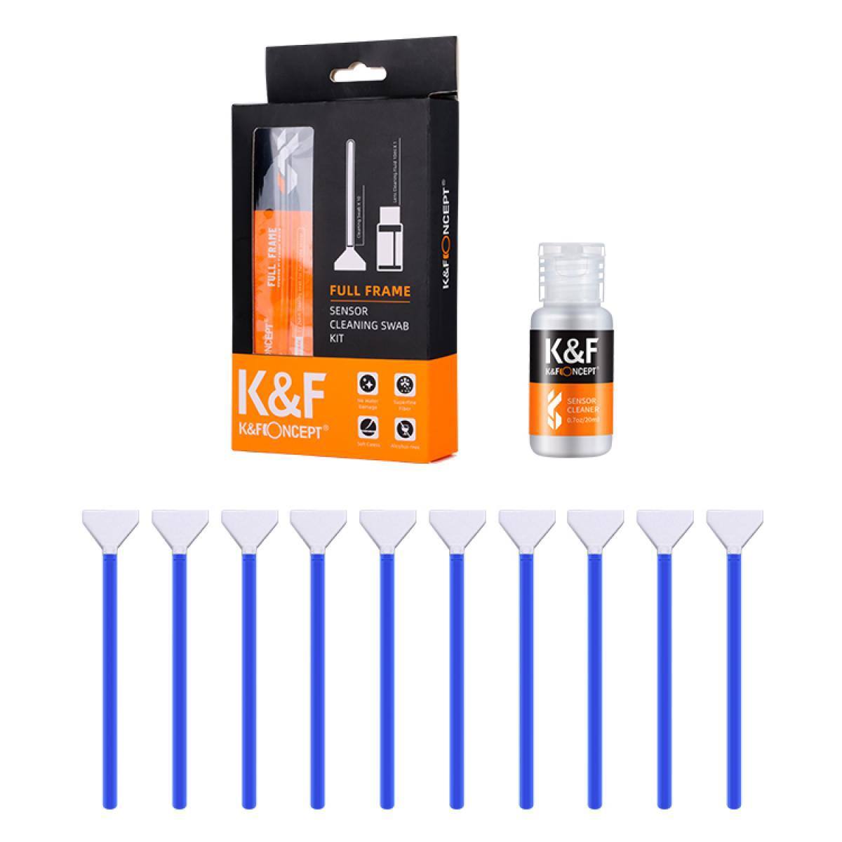 FULL FRAME SENSOR CLEANING SWAB KIT  
K&F CONCEPT