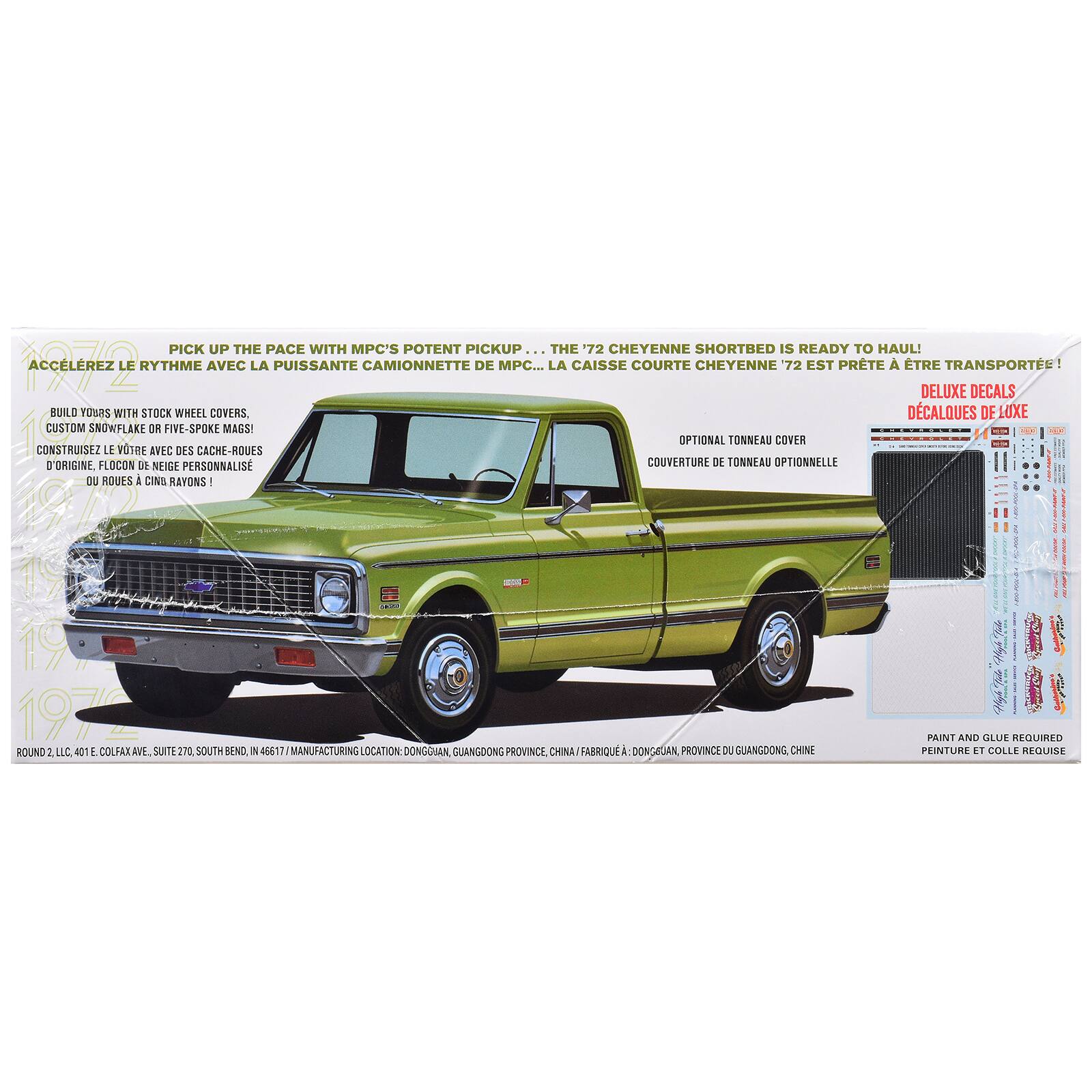 Skill 2 Model Kit 1972 Chevrolet C10 Shortbed Pickup Truck 1/25 Scale ...