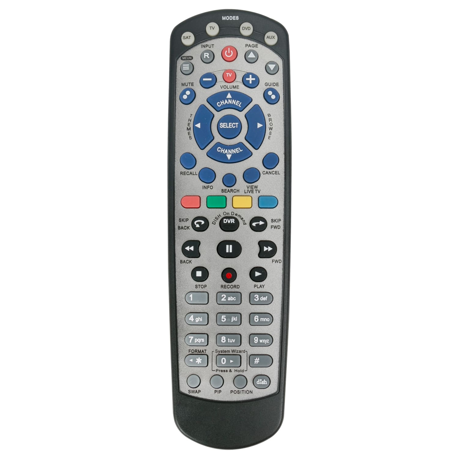 VINABTY - New Replaced Remote Fits for Network 20.1 IR Satellite Receiver TV DVD VCR - Black