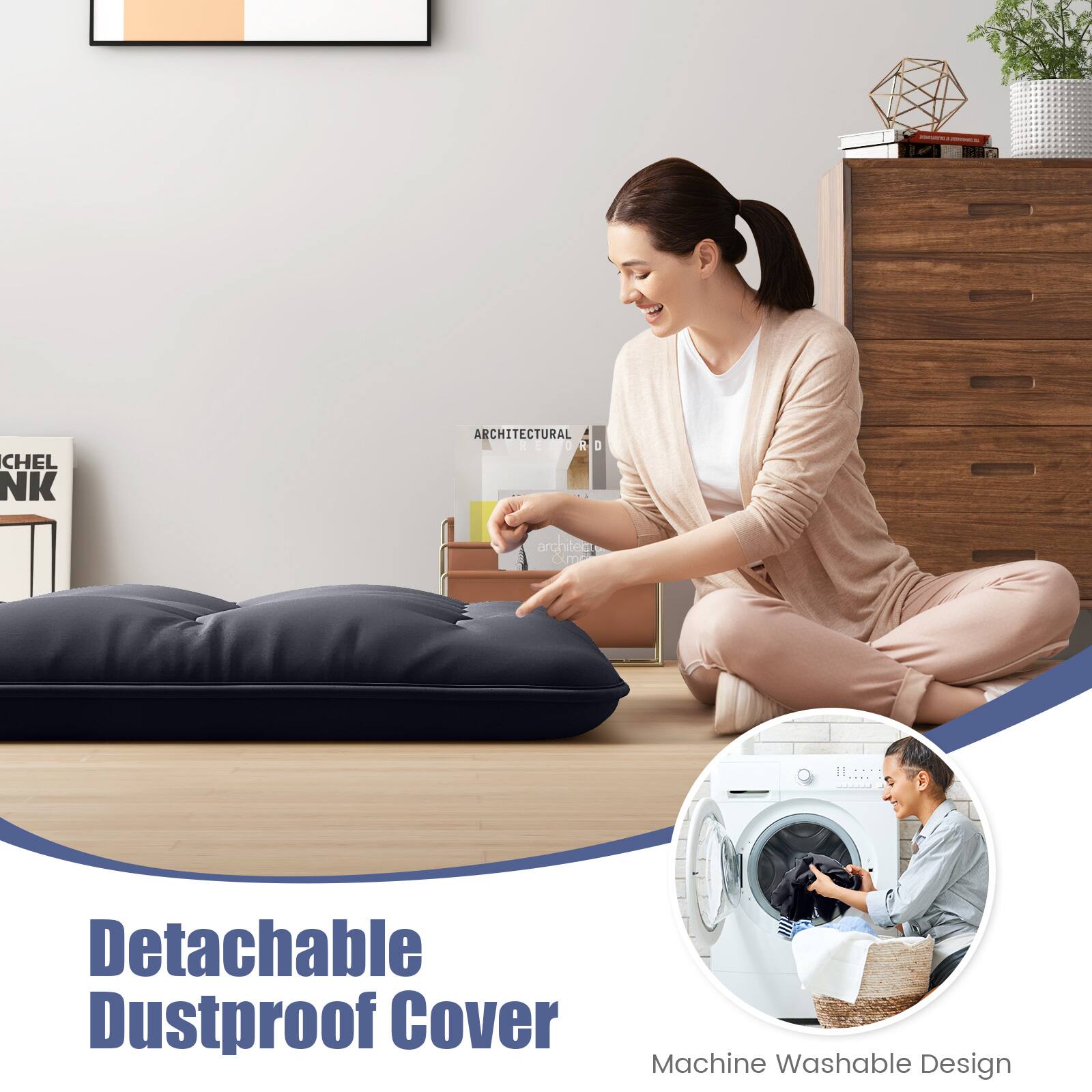 - Detachable Dustproof Cover
- Machine Washable Design