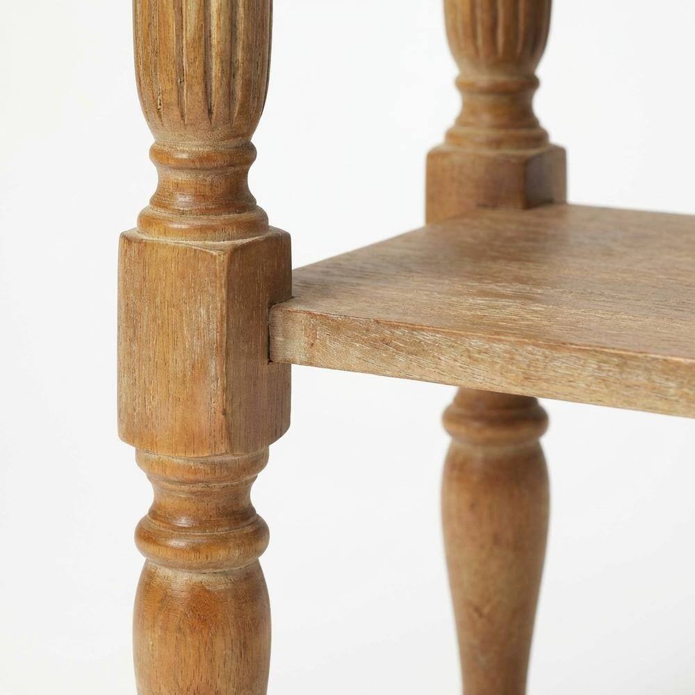 Alt View 1. Starlight Canyon Home - Distressed Console Table with 4 Legs, Transitional Entryway Sofa Table - Light Brown.