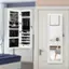 Alt View 13. Costway - Wall Mounted Mirrored Jewelry Cabinet Organizer w/LED Lights - White.