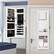 Alt View 13. Costway - Wall Mounted Mirrored Jewelry Cabinet Organizer w/LED Lights - White.