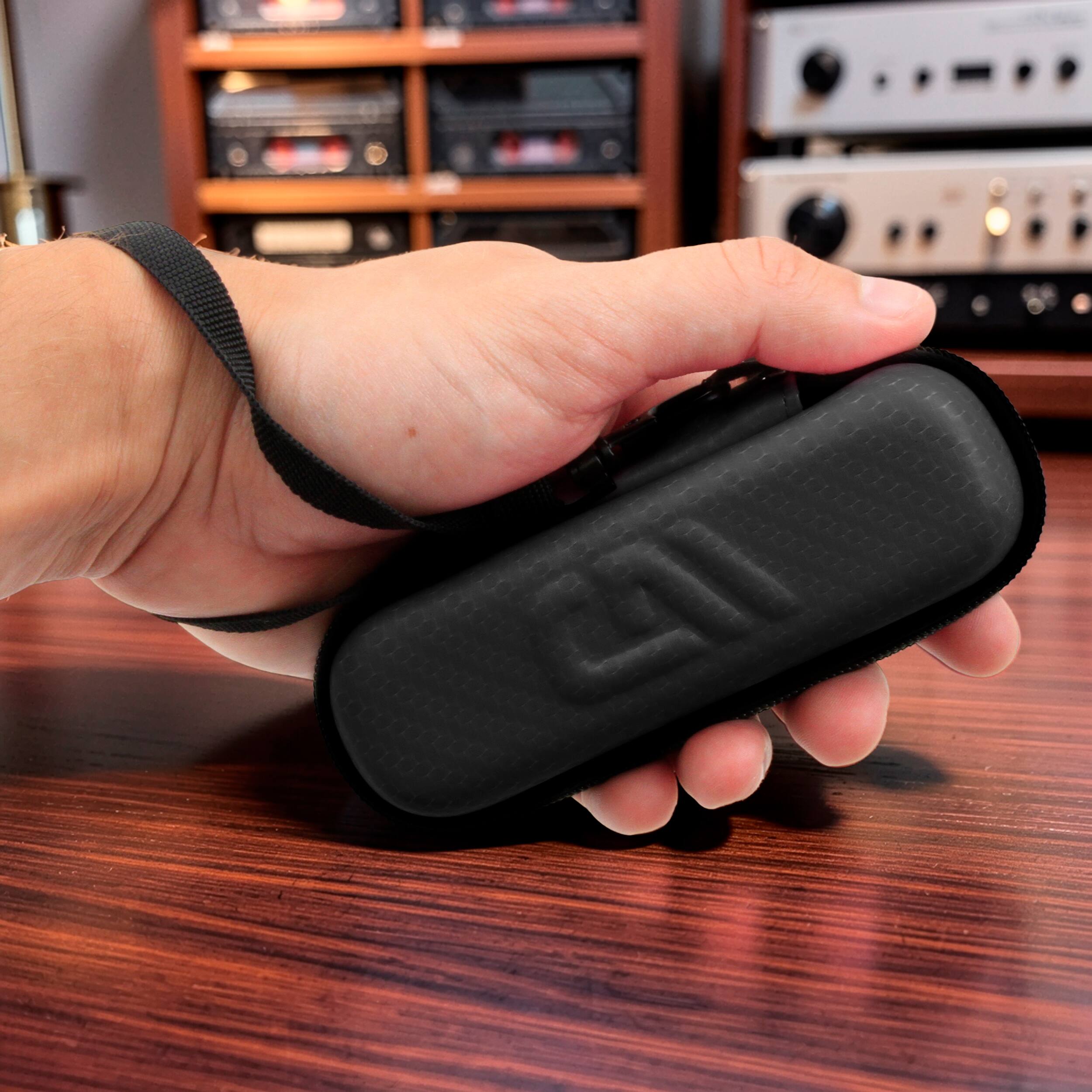Alt View 2. CASEMATIX - Carrying Case Fits FiiO SNOWSKY Echo Nano Audio Player -  EVA Travel Case for Digital Music Player.