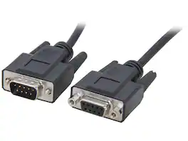 Cables to Go - C2G 52030 DB9 M/F Serial RS232 Extension Cable, Black (6 Feet, 1.82 Meters)