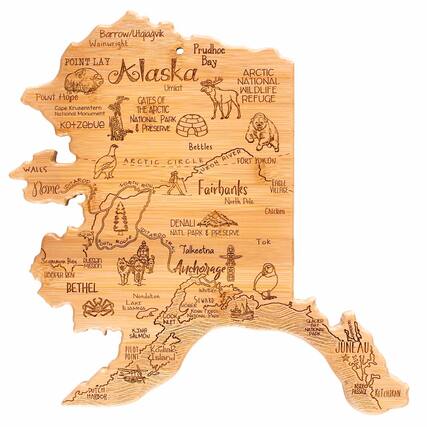 Barrow/Utaqjagvik
Wainwright
Prudhoe Bay
Point Lay
Point Hope
Cape Krusenstern
Kotzebue
Umiat
Gates of the Arctic National Park & Preserve
Bettles
Arctic Wildlife Refuge
Wales
Fairbanks
North Pole
Chicken
Denali National Park & Preserve
Iditarod Trail
Talkeetna
Scammon Bay
Mission
Hooper Bay
Bethel
Nondalton
Lake Iliamna
Cook Inlet
King Salmon
Pilot Point
Kodiak Island
Juneau
Dutch Harbor
Glacier Bay National Park
Ketchikan
Arctic Circle
Fort Yukon
Eagle Village
Tok
Seward
Kenai National Park
Homer
Haines
Hoonah
Inside Passage