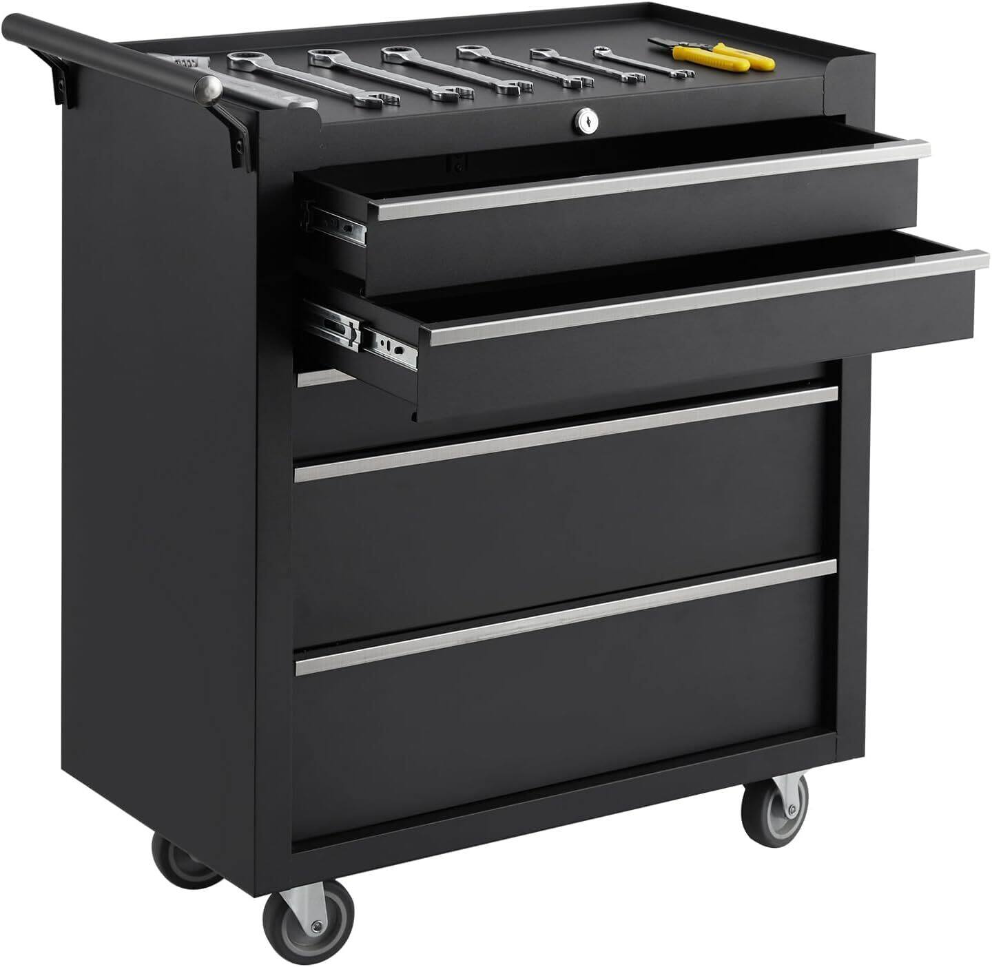 Acekool - 5-Drawer Tool Chest, With Caster Wheels