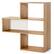 Alt View 17. Costway - 3-Shelf Convex Bookshelf Room Organizer with Anti-Toppling Device Freestanding - Natural.