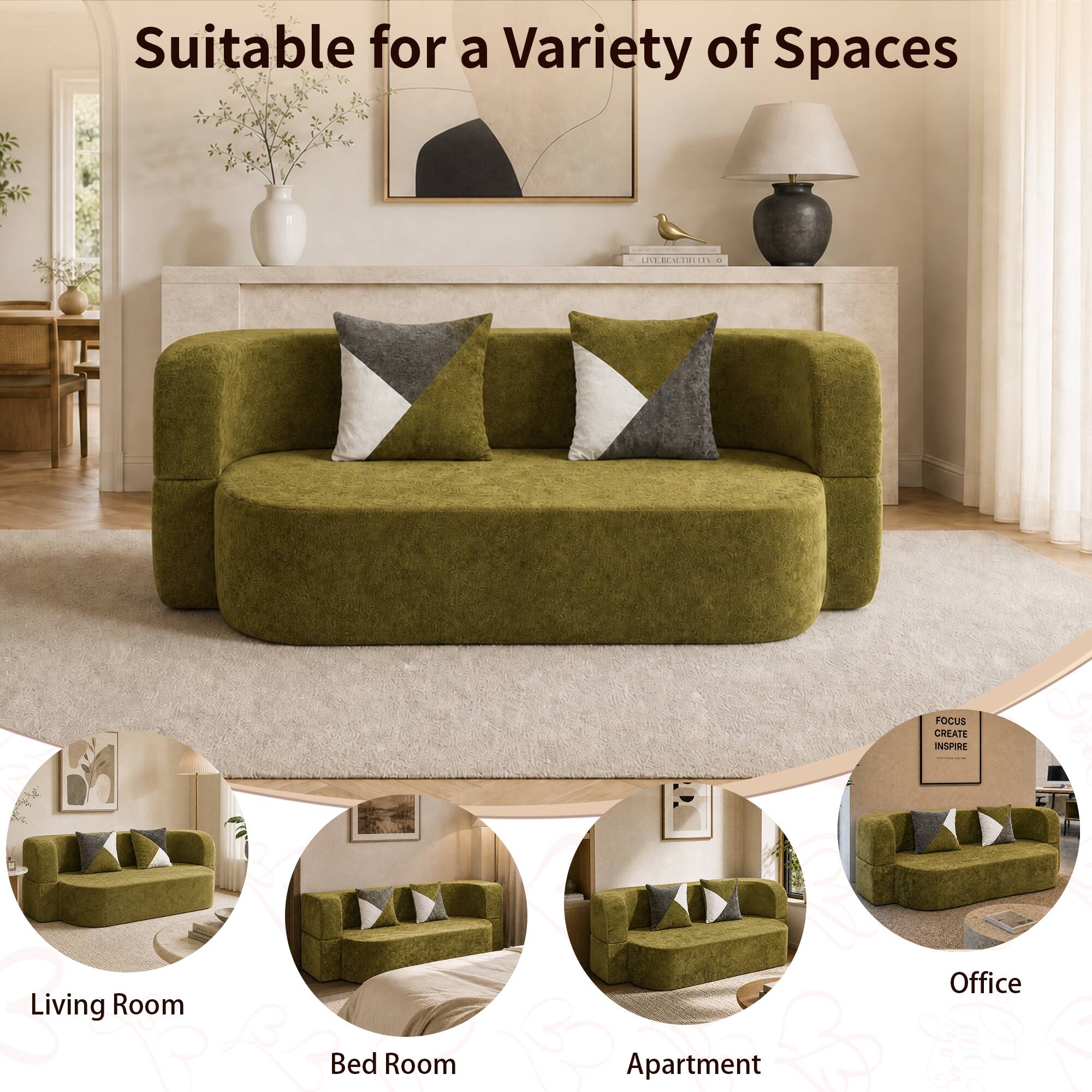 Suitable for a Variety of Spaces

LIVE BEAUTIFULLY

FOCUS CREATE INSPIRE

Living Room
Office
Bed Room
Apartment
