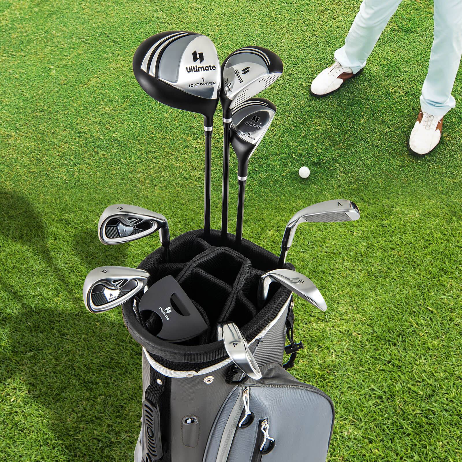Costway Men's Complete Golf Clubs Package Set 10 Pieces