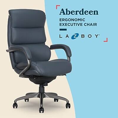 La Z Boy Aberdeen Ergonomic Bonded Leather Swivel Executive Chair