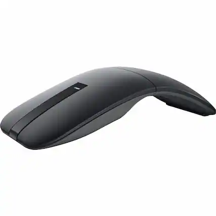 Front. Dell - Dell MS700 Mouse - Optical - Wireless - Bluetooth - Black - 4000 dpi - Touch Scroll - 2 Button(s) - Symmetrical - AAA - Black.