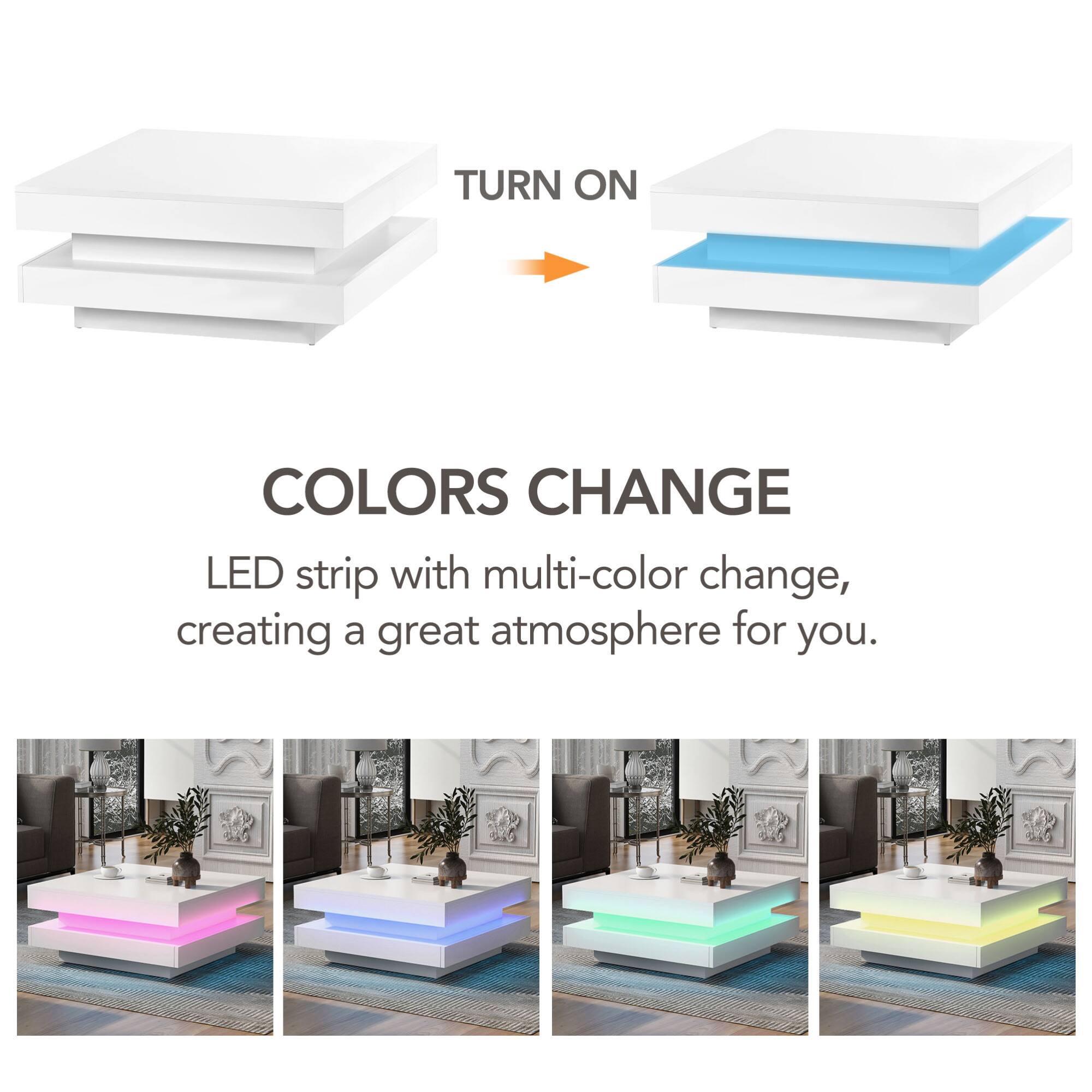 TURN ON

COLORS CHANGE

LED strip with multi-color change, creating a great atmosphere for you.