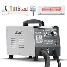 VEVOR - Stud Welder Dent Repair Kit, 1.8KW Spot Welder Dent Puller with Auto/Manual Welding & 7 Versatile Modes - White;Black