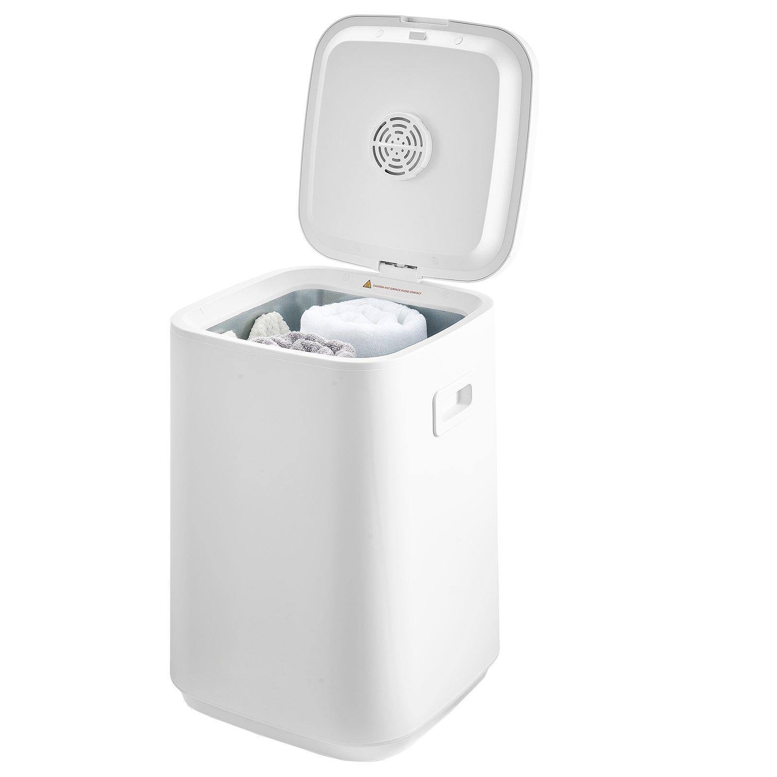 Alt View 10. Glintex - Towel Warmer Bucket with Timer, Child Lock, Auto Shut Off, Fits 4 Oversized Towels for Bathroom or Spa - White.