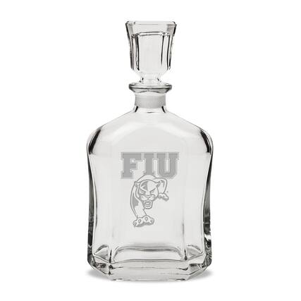 Front. Jardine - FIU Panthers 23.75oz. Crystal Whisky Decanter - Multicolor.