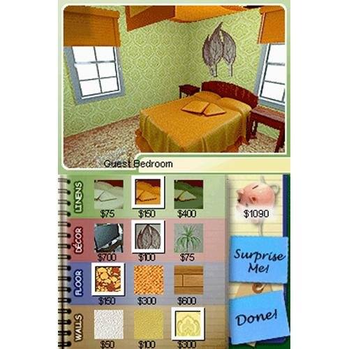 Guest Bedroom

LINENS
- $75
- $150
- $400

DECOR
- $700
- $150
- $300

FLOOR
- $00
- $75
- $150

WALLS
- $50
- $100
- $1300

$1090

Surprise Me!

Done!