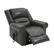 Front. Boyel Living - Power Lift Recliner Chair with Heat, Massage, Dual Motor, Infinite Positions, Faux Leather, USB, 350 LBS Capacity - Grey.