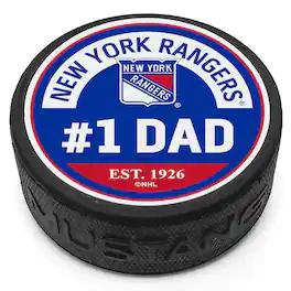 Mustang Drinkware - New York Rangers #1 Dad Puck - Multicolor