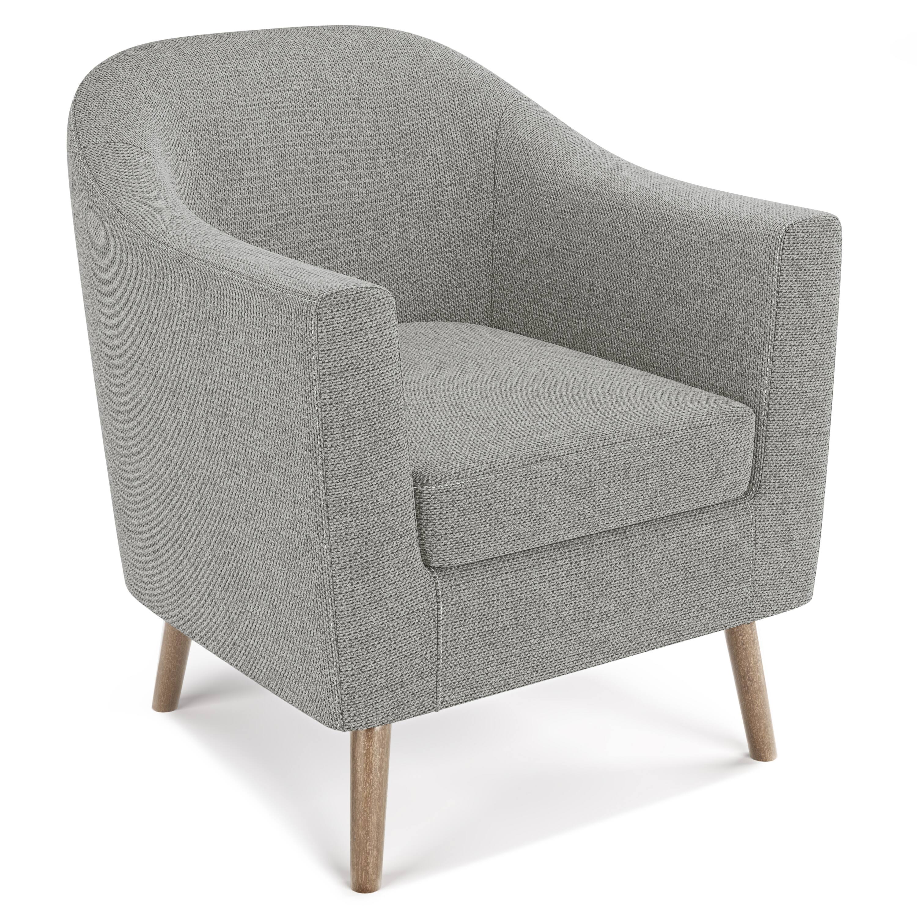 Front. Simpli Home - Thorne Accent Chair - Classic Grey.