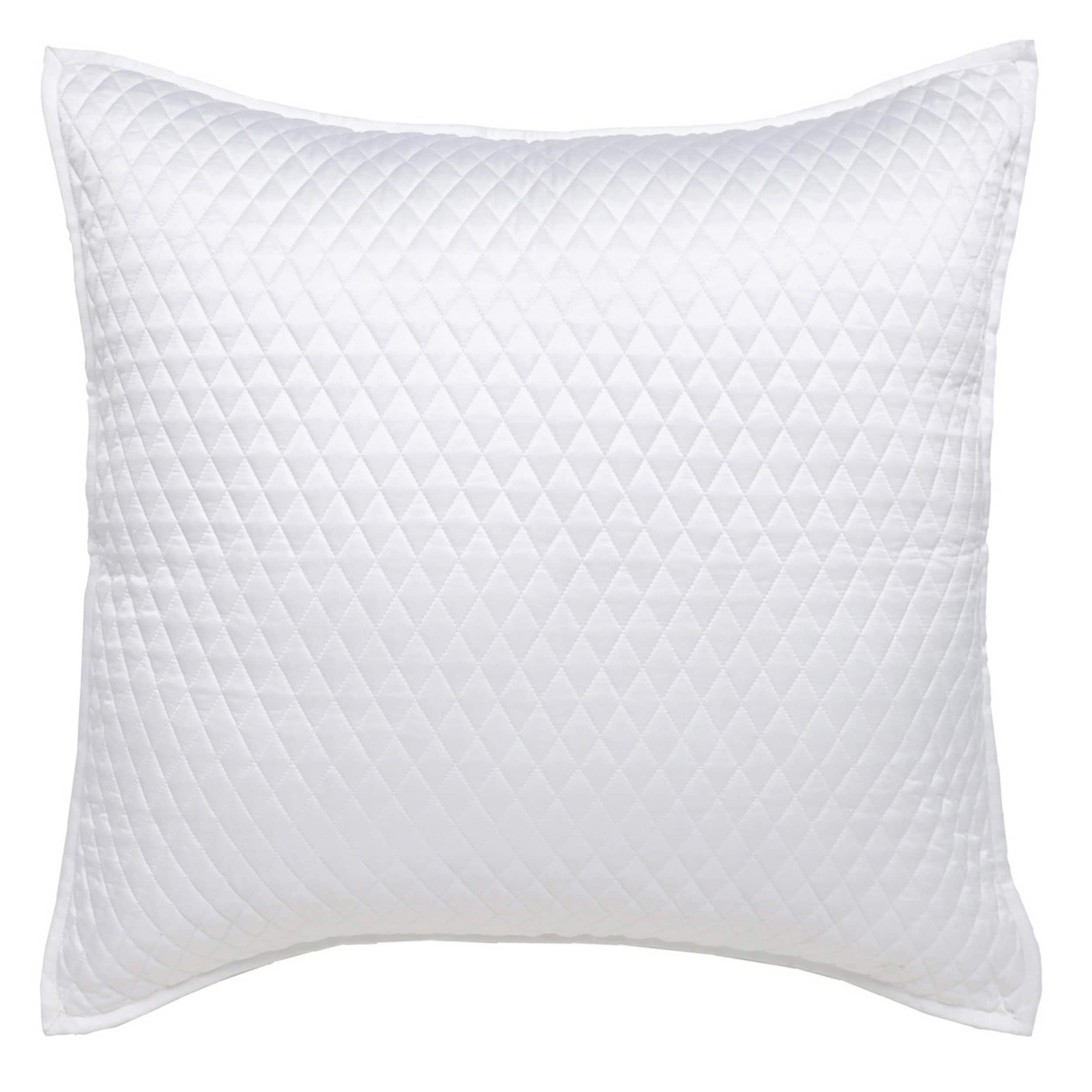 Manhattan Lane - Kahn 26 Inch Hand Stitched Soft Sateen Euro Pillow Sham, Cotton Fill - White price history on PriceWatchPro