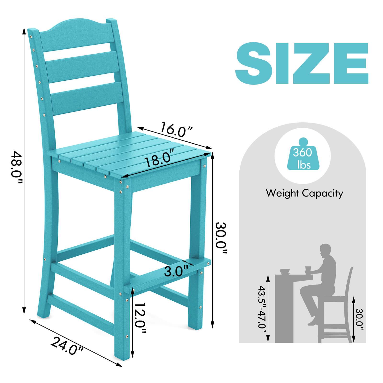 SIZE  
48.0" x 16.0" x 18.0"  
360 lbs Weight Capacity  
24.0" x 12.0" x 3.0"  
30.0"  
43.5"-47.0"  
30.0"
