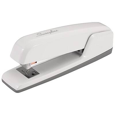 Alt View 2. Swingline - 747 Business Stapler Desktop Stapler, 30-Sheet Capacity - Arctic White.