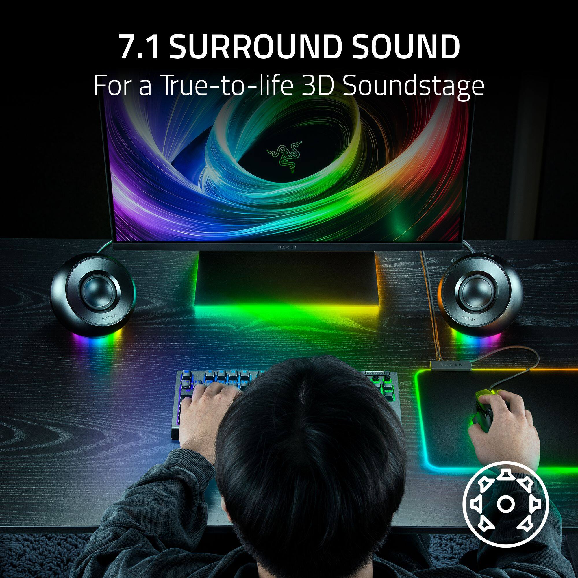 7.1 SURROUND SOUND  
For a True-to-life 3D Soundstage