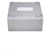 LG - SIGNATURE SideKick 1.0 Cu. Ft. Pedestal Washer with Dual LED Display - Brushed Platinum Steel
