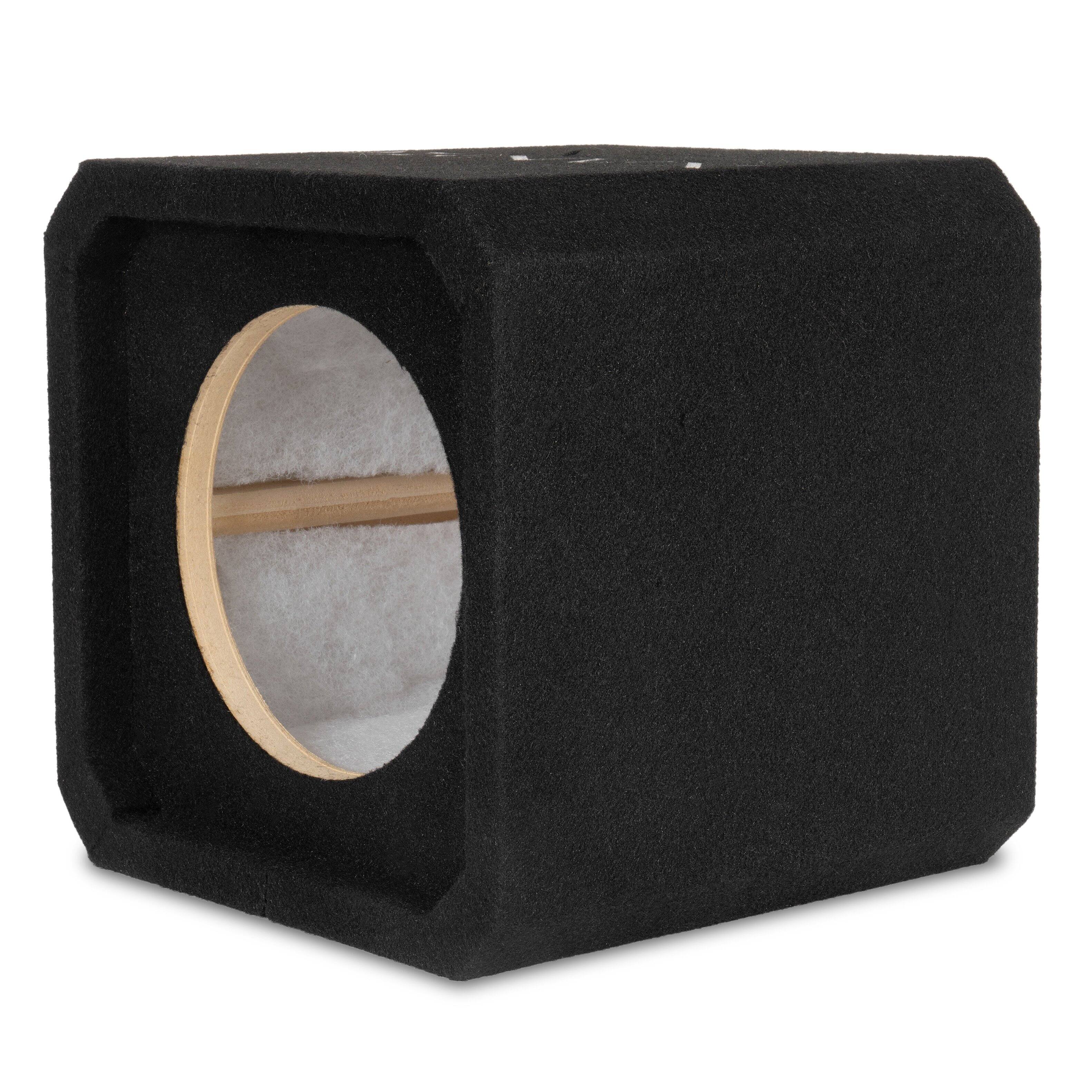 Alt View 1. NVX - NE81S Single 8" Sealed 3/4" MDF Subwoofer Enclosure.