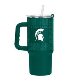 Logo Brands - Michigan State Spartans 24oz. Replay Powder Coat Tumbler - Hunter Green