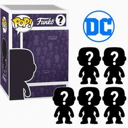 Set of 5 Surprise Mystery DC Comics Funko Pop! Randomly Selected - Black